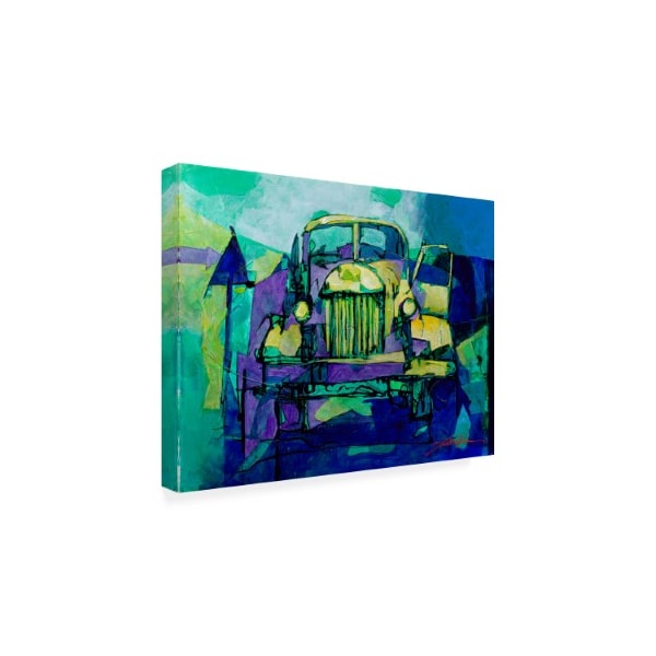 Yuval Wolfson 'Zil 157 In Blue' Canvas Art,24x32